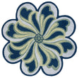 Safavieh Novelty 5'-0" x 5'-0" Rug in Navy / Green
