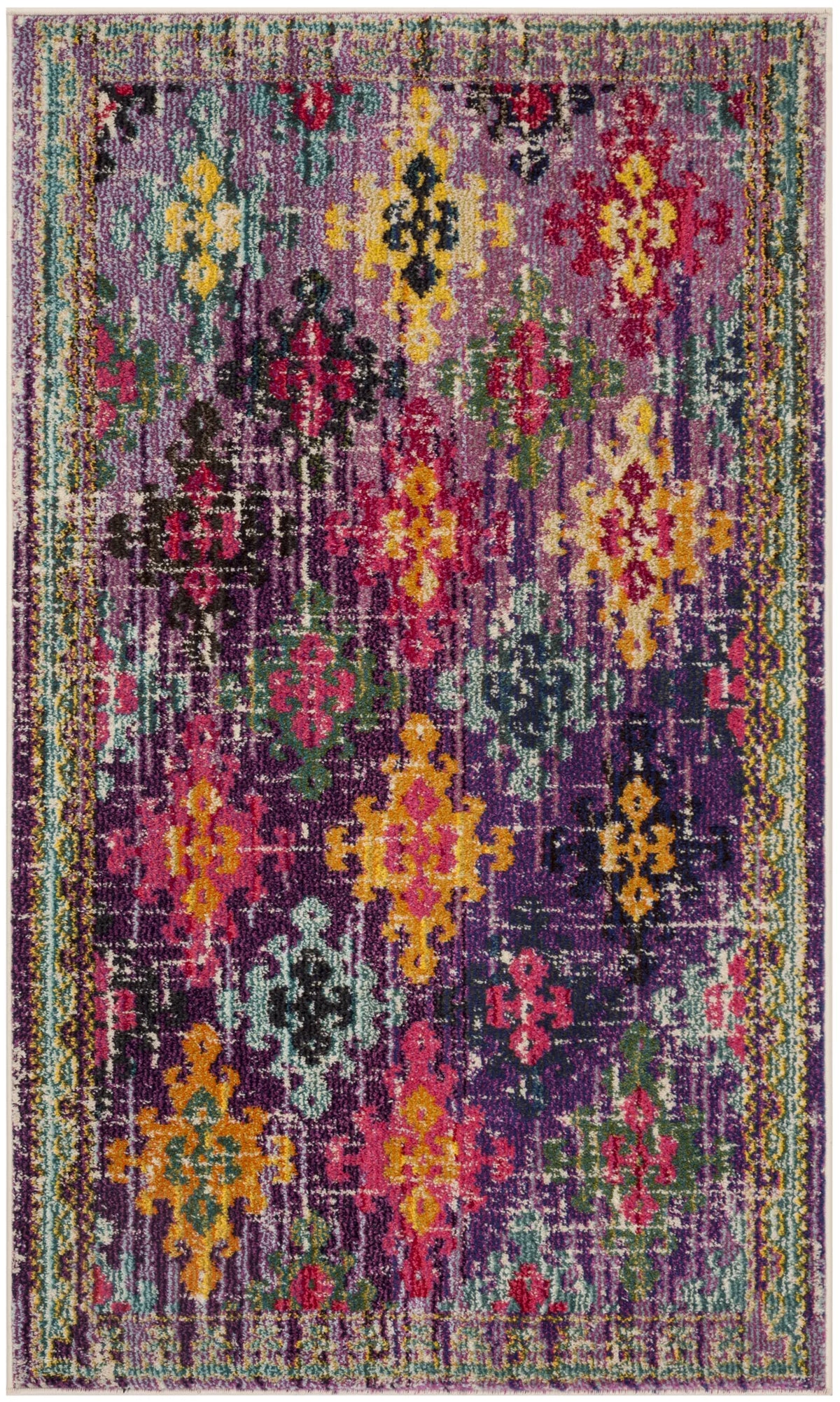Safavieh Monaco 3'-0" x 5'-0" Rug in Purple / Multi