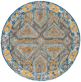 Safavieh Trace 6'-0" x 6'-0" Rug in Grey / Beige
