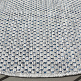Safavieh Courtyard 10'-0" x 10'-0" Rug in Grey / Navy