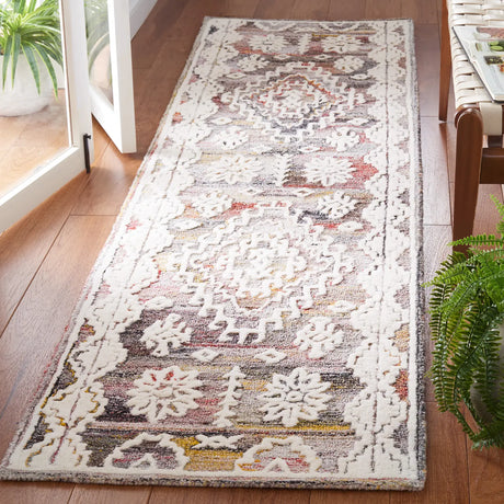 Safavieh Metro 2'-3" x 9'-0" Rug in Red / Ivory