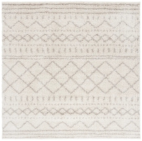 Safavieh Arizona Shag 6'-7" x 6'-7" Rug in Ivory / Beige