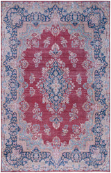 Safavieh Tucson 4'-0" x 6'-0" Rug in Red / Navy