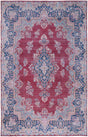 Safavieh Tucson 4'-0" x 6'-0" Rug in Red / Navy