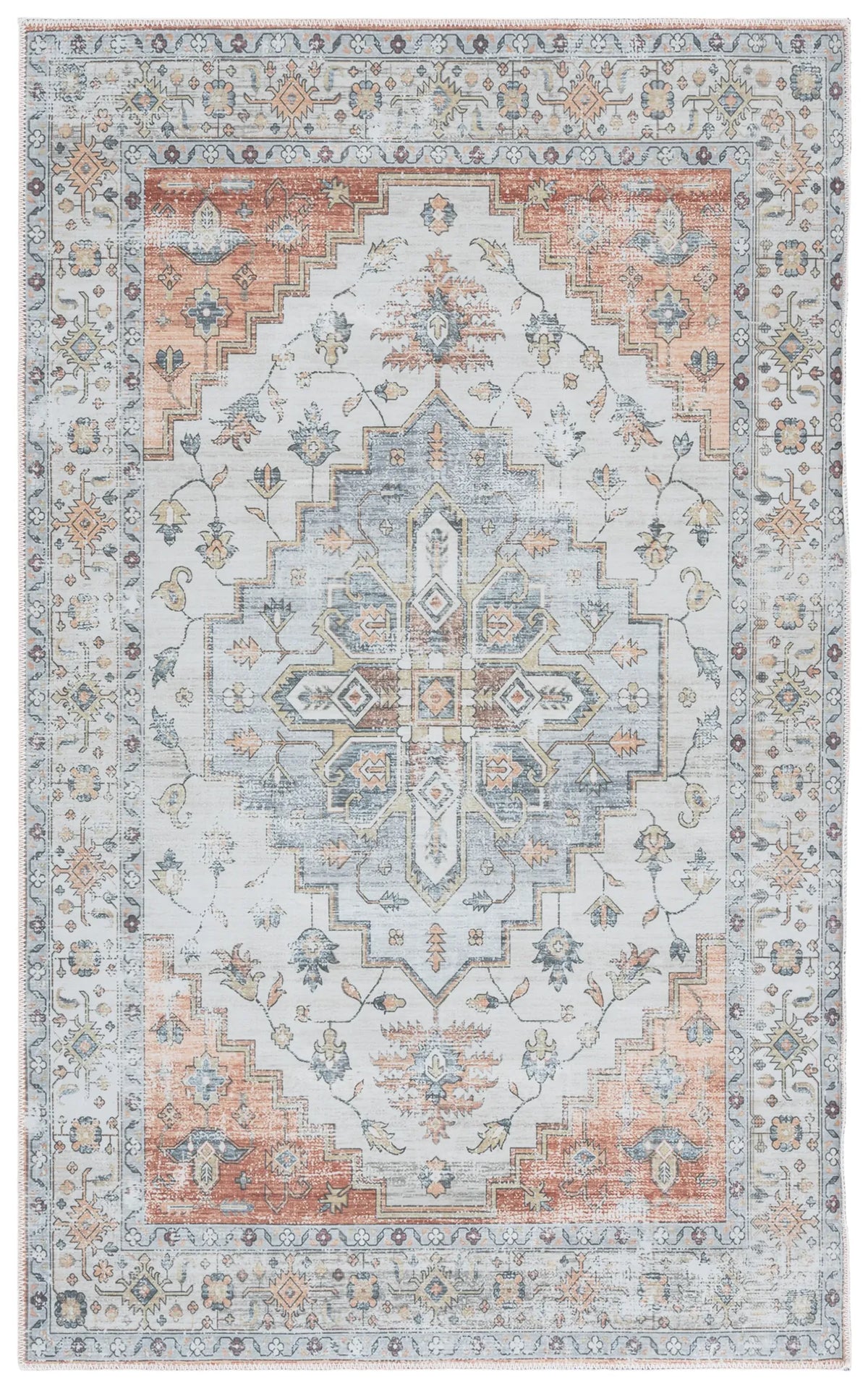 Safavieh Arizona 3'-0" x 5'-0" Rug in Sage / Light Rust