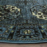 Safavieh Vintage Hamadan 6'-7" x 6'-7" Rug in Blue / Multi
