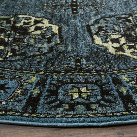 Safavieh Vintage Hamadan 6'-7" x 6'-7" Rug in Blue / Multi