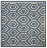 Safavieh Courtyard 7'-10" x 7'-10" Rug in Blue / Beige