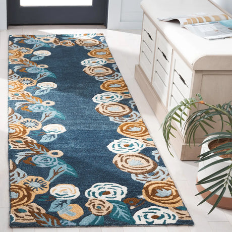 Safavieh Chelsea 2'-3" x 8'-0" Rug in Blue / Ivory