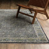 Oriental Weavers Sphinx ELIANA ELI01 Blue Border Rugs - angle/detail
