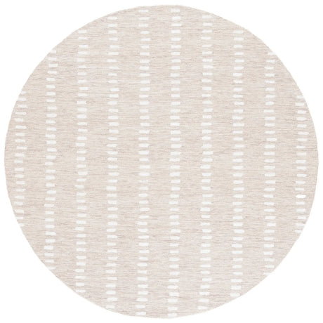 Safavieh Abstract 5'-0" x 5'-0" Rug in Beige / Ivory