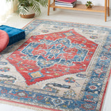 Safavieh Vintage Persian 4'-0" x 6'-0" Rug in Red / Blue