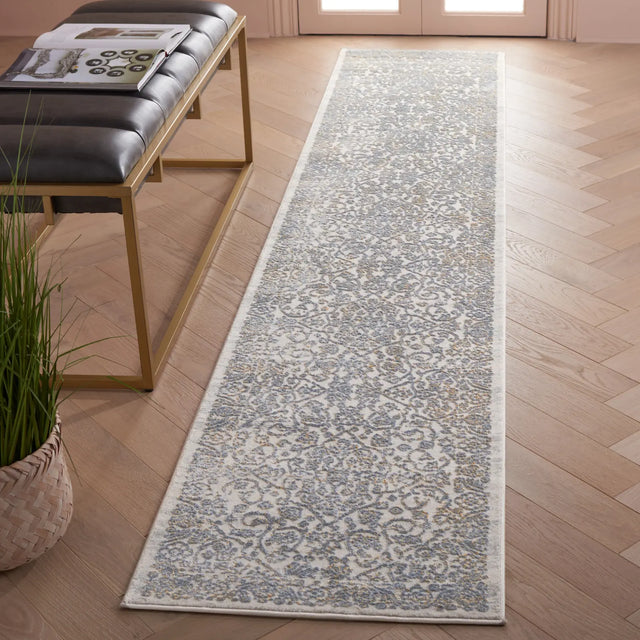Safavieh Princeton 2'-0" x 10'-0" Rug in Cream / Slate