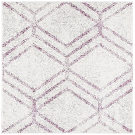 Safavieh Adirondack 6'-0" x 6'-0" Rug in Ivory / Plum