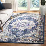 Safavieh Evoke 4'-0" x 6'-0" Rug in Navy / Grey