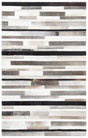 Safavieh Studio Leather 3'-0" x 5'-0" Rug in Ivory / Black