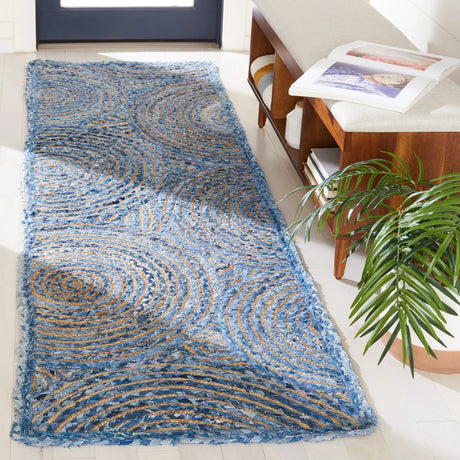 Safavieh Cape Cod 2'-3" x 8'-0" Rug in Blue / Natural