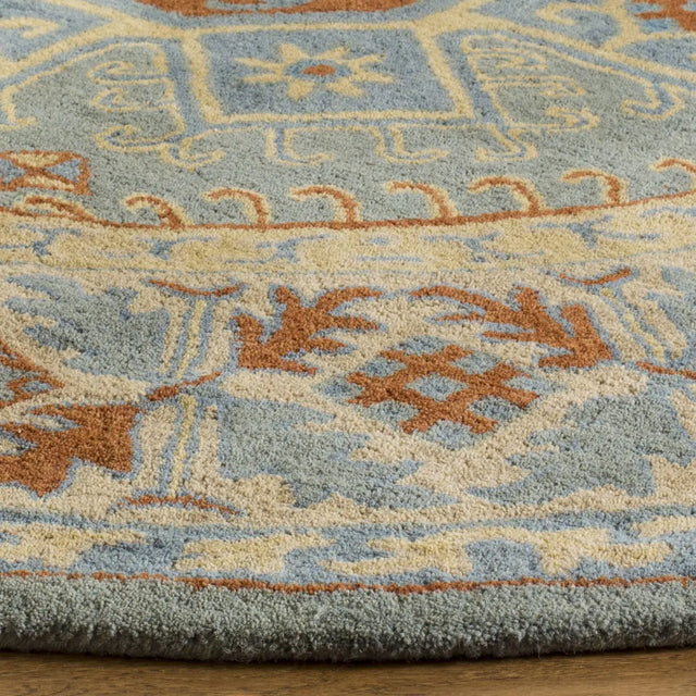 Safavieh Heritage 6'-0" x 6'-0" Rug in Blue / Beige