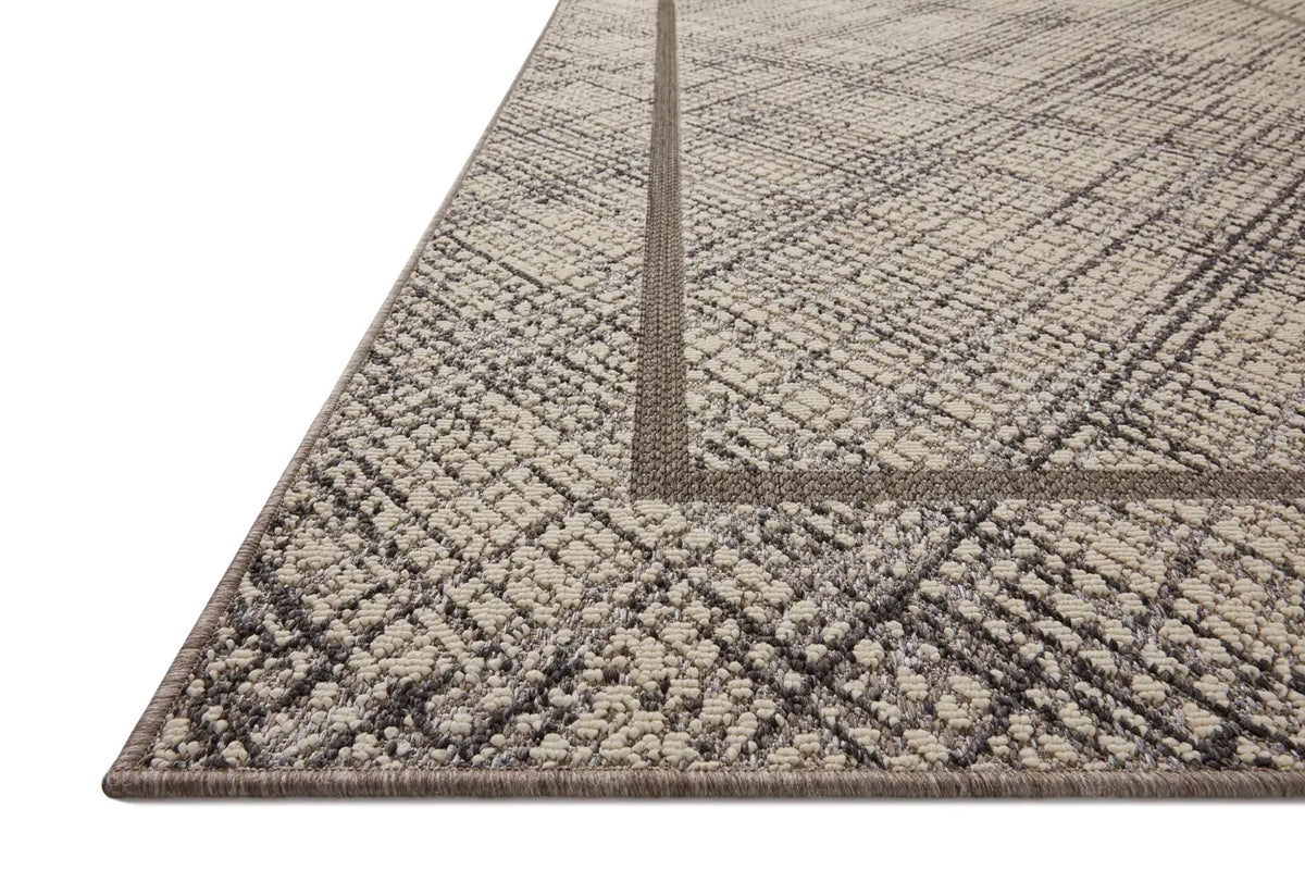 Loloi Rainier Rai-10 Ivory/Charcoal Rug - rug corner