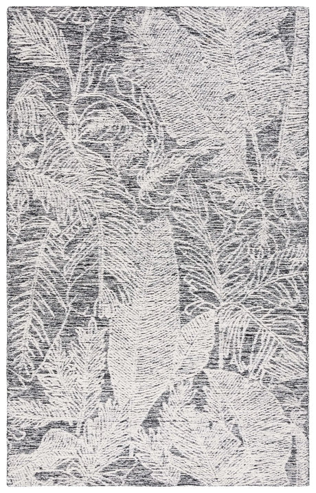 Safavieh Metro 4'-0" x 6'-0" Rug in Black / Ivory