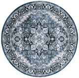 Safavieh Rosewood 6'-7" x 6'-7" Rug in Ivory / Blue