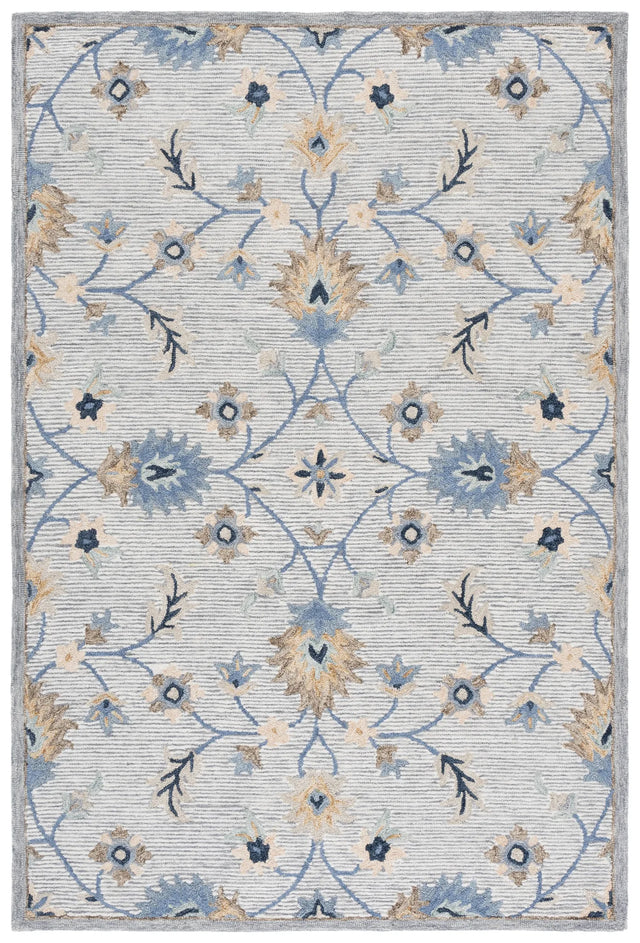 Safavieh Jardin 4'-0" x 6'-0" Rug in Grey / Blue