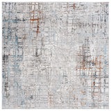 Safavieh Meadow 500 6'-7" x 6'-7" Rug in Grey / Blue