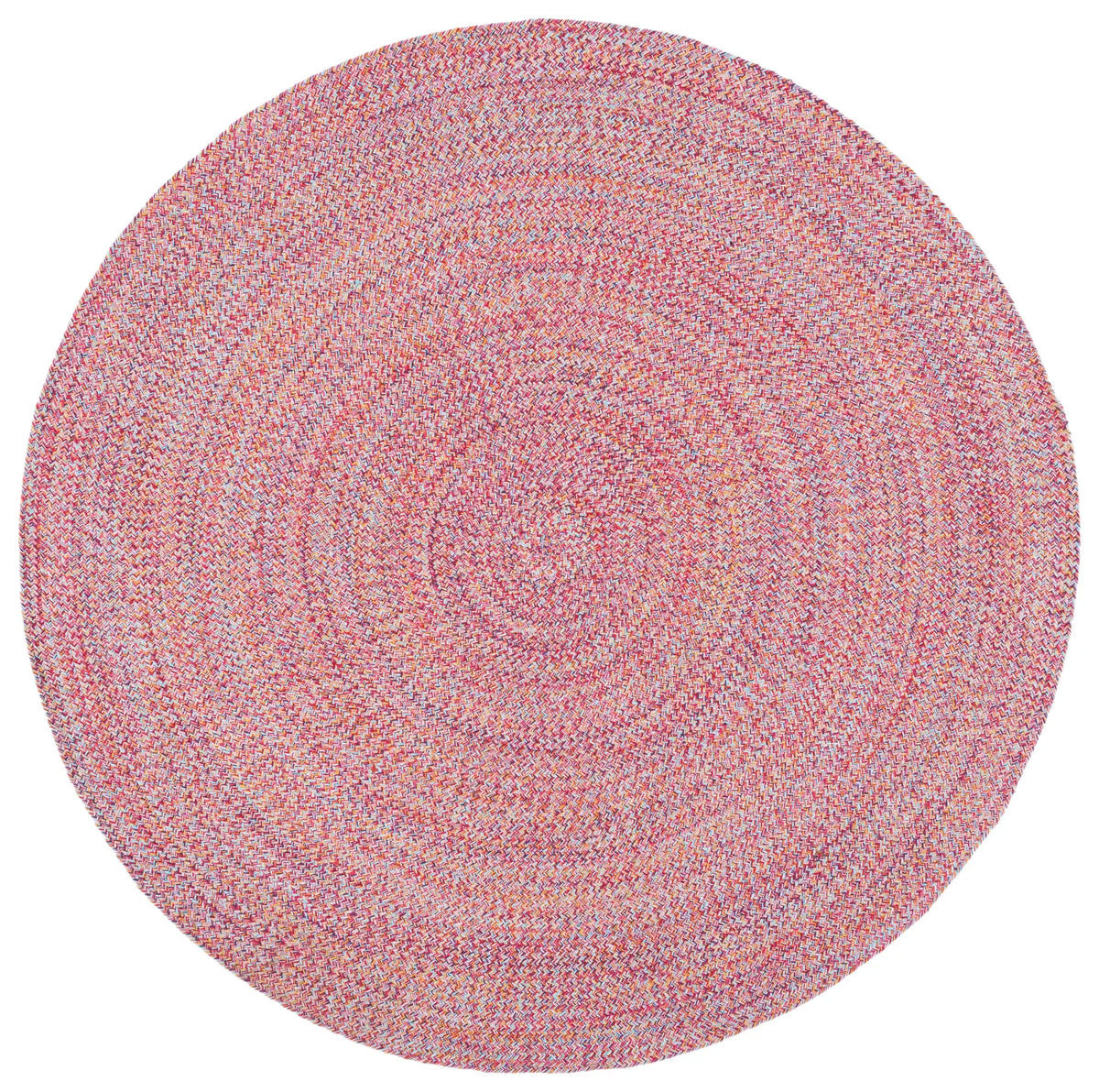 Safavieh Braided 5'-0" x 5'-0" Rug in Pink / Yellow