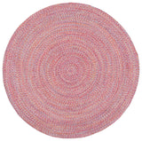 Safavieh Braided 5'-0" x 5'-0" Rug in Pink / Yellow