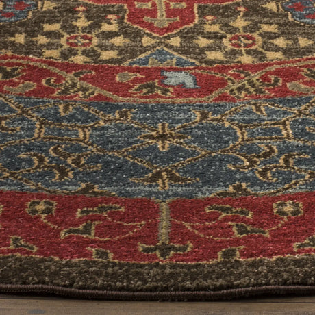 Safavieh Mahal 5'-1" x 5'-1" Rug in Navy / Red