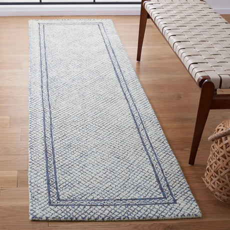 Safavieh Abstract 2'-3" x 10'-0" Rug in Ivory / Navy