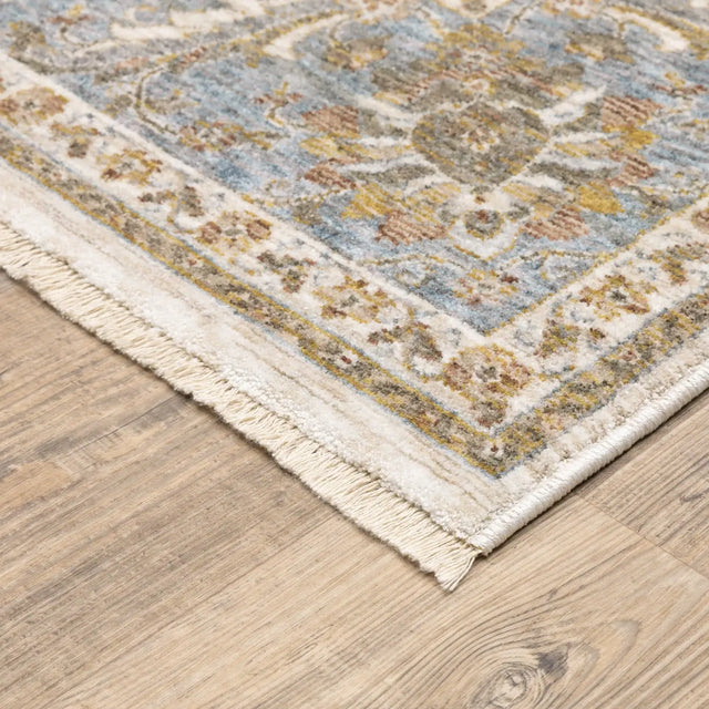 Oriental Weavers Sphinx Maharaja 5091Z Ivory/Blue Rugs - corner detail