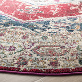 Safavieh Monaco 6'-7" x 6'-7" Rug in Ivory / Red