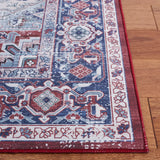 Safavieh Tucson 5'-0" x 8'-0" Rug in Red / Navy