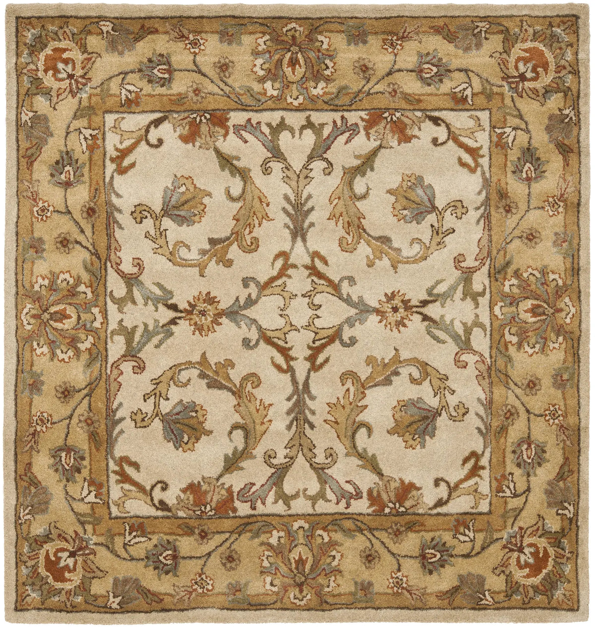 Safavieh Heritage 6'-0" x 6'-0" Rug in Beige / Gold