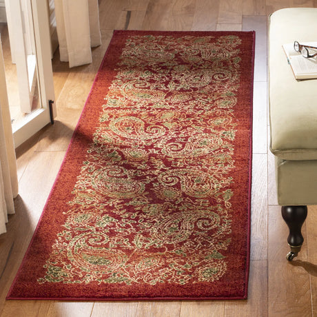 Safavieh Lyndhurst 2'-3" x 12'-0" Rug in Red / Multi