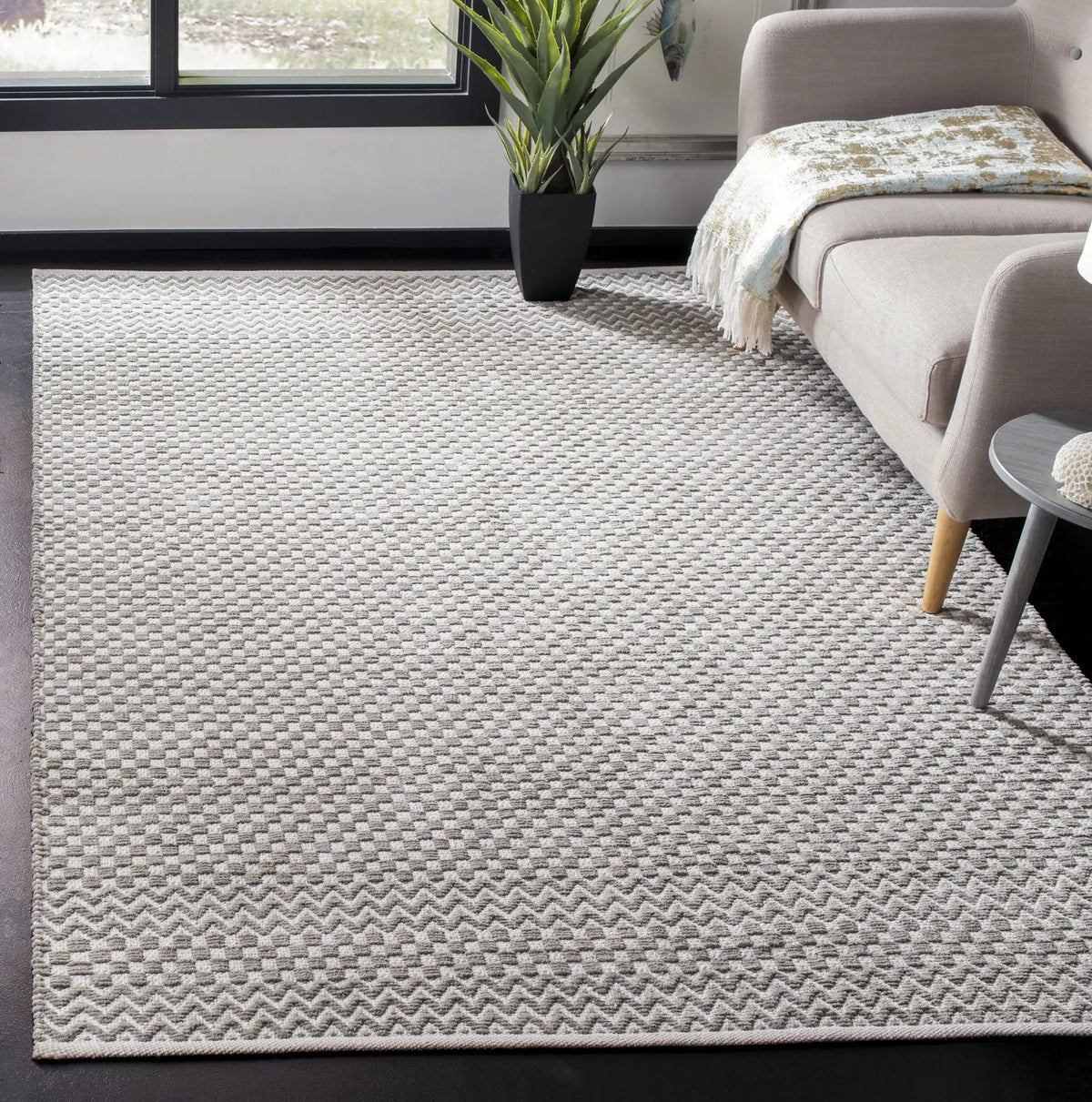 Safavieh Boston 4'-0" x 6'-0" Rug in Grey