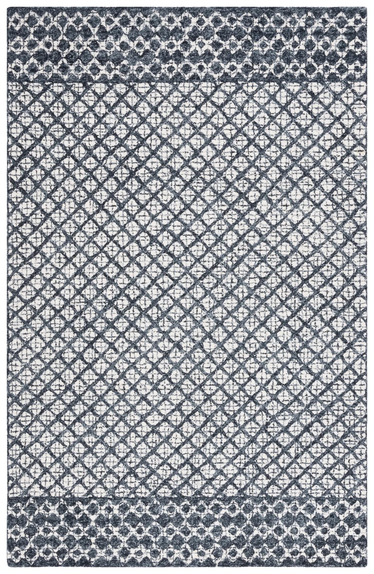 Safavieh Abstract 4'-0" x 6'-0" Rug in Ivory / Navy