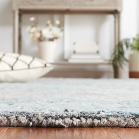 Safavieh Marquee 4'-0" x 6'-0" Rug in Grey / Teal