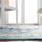 Safavieh Madison 4'-0" x 6'-0" Rug in Light Blue / Ivory