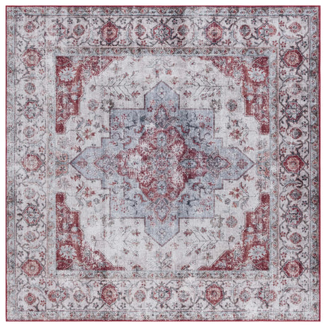 Safavieh Tucson 6'-0" x 6'-0" Rug in Beige Green / Rust