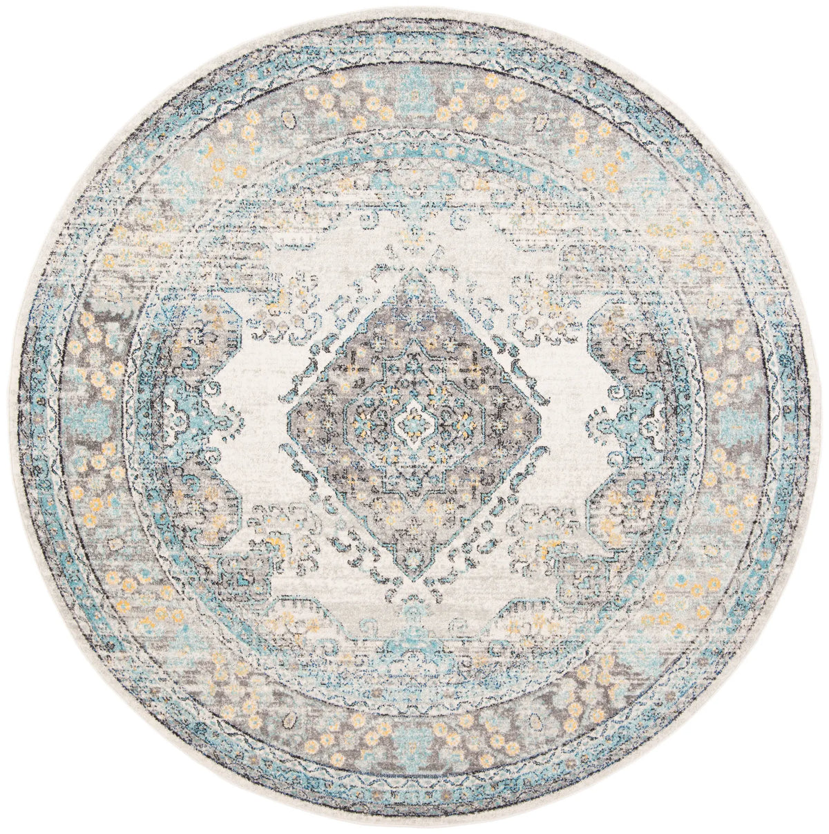 Safavieh Evoke 6'-7" x 6'-7" Rug in Grey / Blue