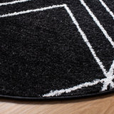 Safavieh Adirondack 6'-0" x 6'-0" Rug in Black / Ivory