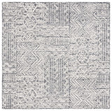 Safavieh Abstract 6'-0" x 6'-0" Rug in Black / Ivory