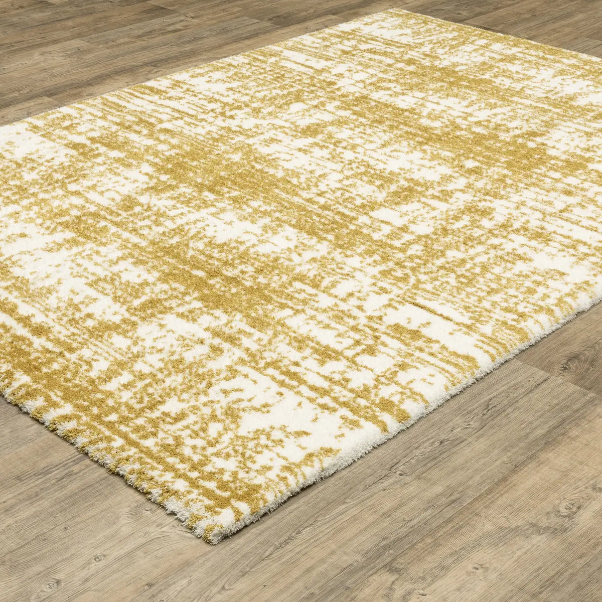 Oriental Weavers Sphinx GALILEO GAL10 Gold Abstract Rugs - angle detail