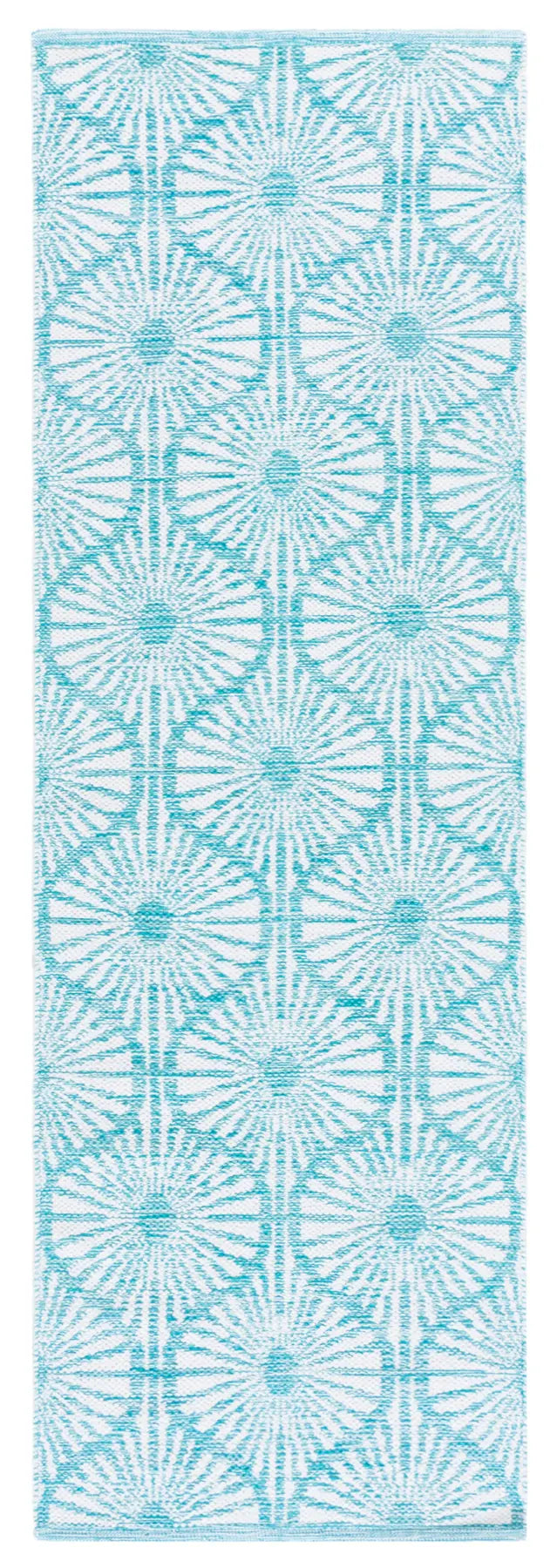 Safavieh Montauk 2'-3" x 7'-0" Rug in Aqua / Ivory