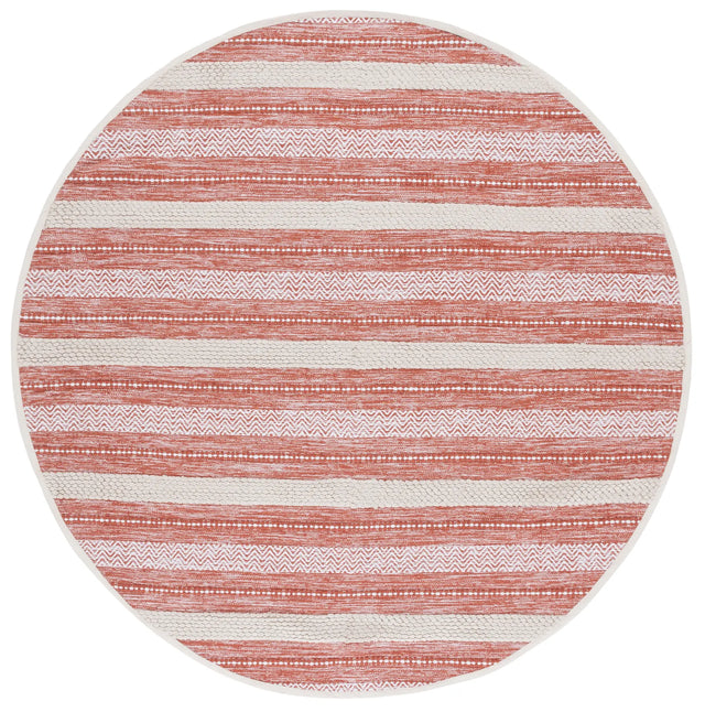 Safavieh Montauk 6'-0" x 6'-0" Rug in Orange / Ivory