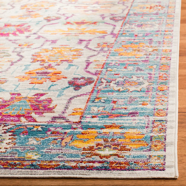 Safavieh Crystal 4'-0" x 6'-0" Rug in Cream / Teal