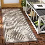 Safavieh Courtyard 2'-3" x 10'-0" Rug in Grey / Cream