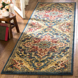 Safavieh Kashan 2'-6" x 10'-0" Rug in Blue / Beige